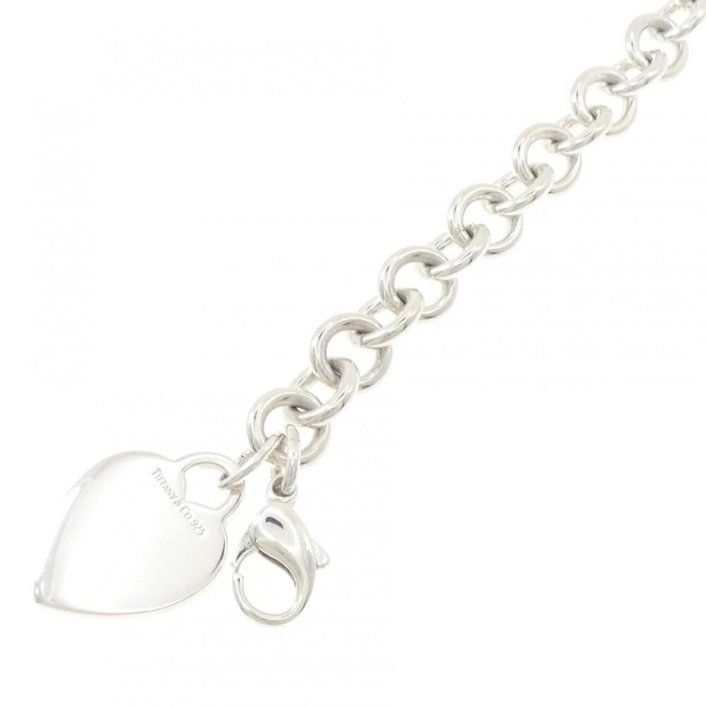 TIFFANY & CO. Silver Heart Charm Bracelet